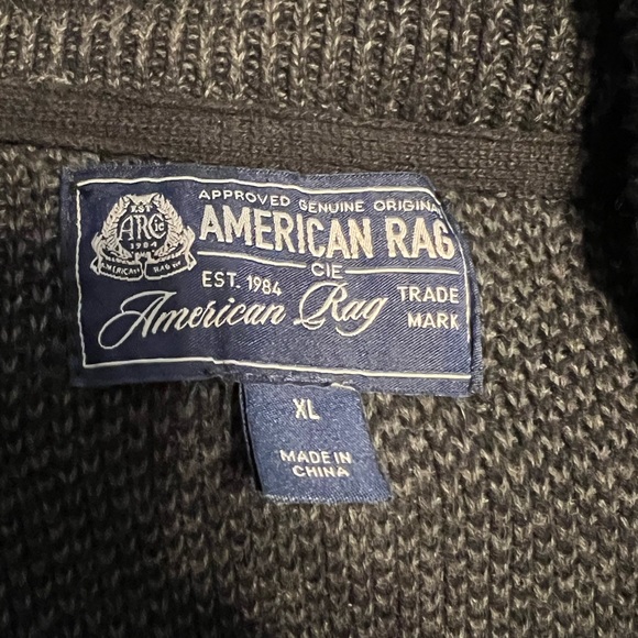 Men’s American Rag Cardigan, Color: Ink, Size: XL - Picture 3 of 5